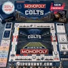 Indianapolis Colts Monopoly Collector Board Game featuring Lucas Oil Stadium, team branding, tokens, and game currency.
