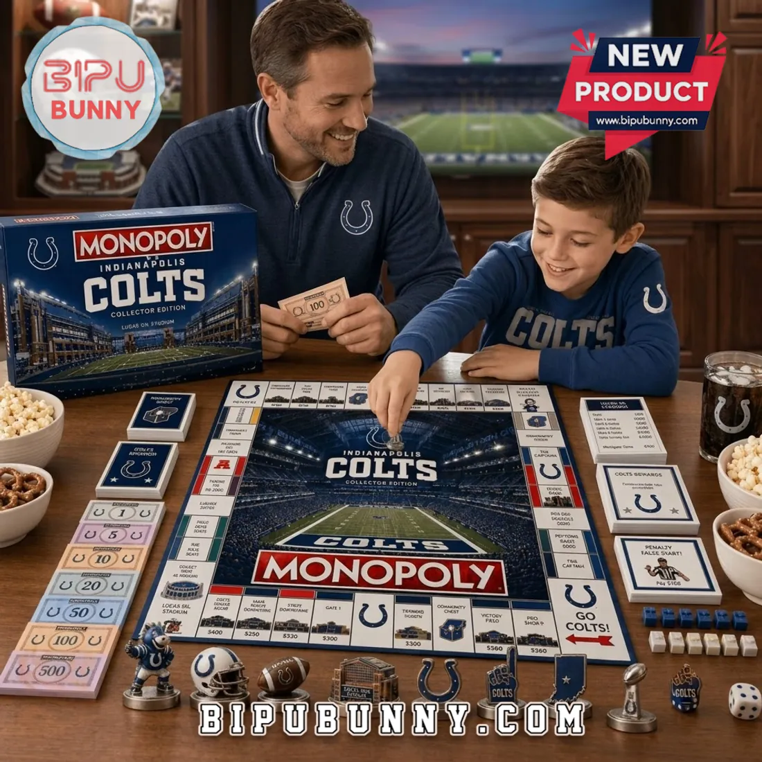 Indianapolis Colts Monopoly Collector Edition Board Game Indianapolis Colts Monopoly Collector Edition Board Game