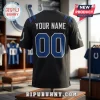 Indianapolis Colts Rivalries 2026 Black Football Jersey back view featuring custom nameplate and number 00 in blue and white.