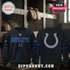 Indianapolis Colts Rivalries Black Performance Shirt featuring team name, NFL logo, and blue horseshoe graphic on front back.