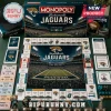 Jacksonville Jaguars Monopoly Collector Edition Board Game featuring team branding, EverBank Stadium artwork, and pieces.
