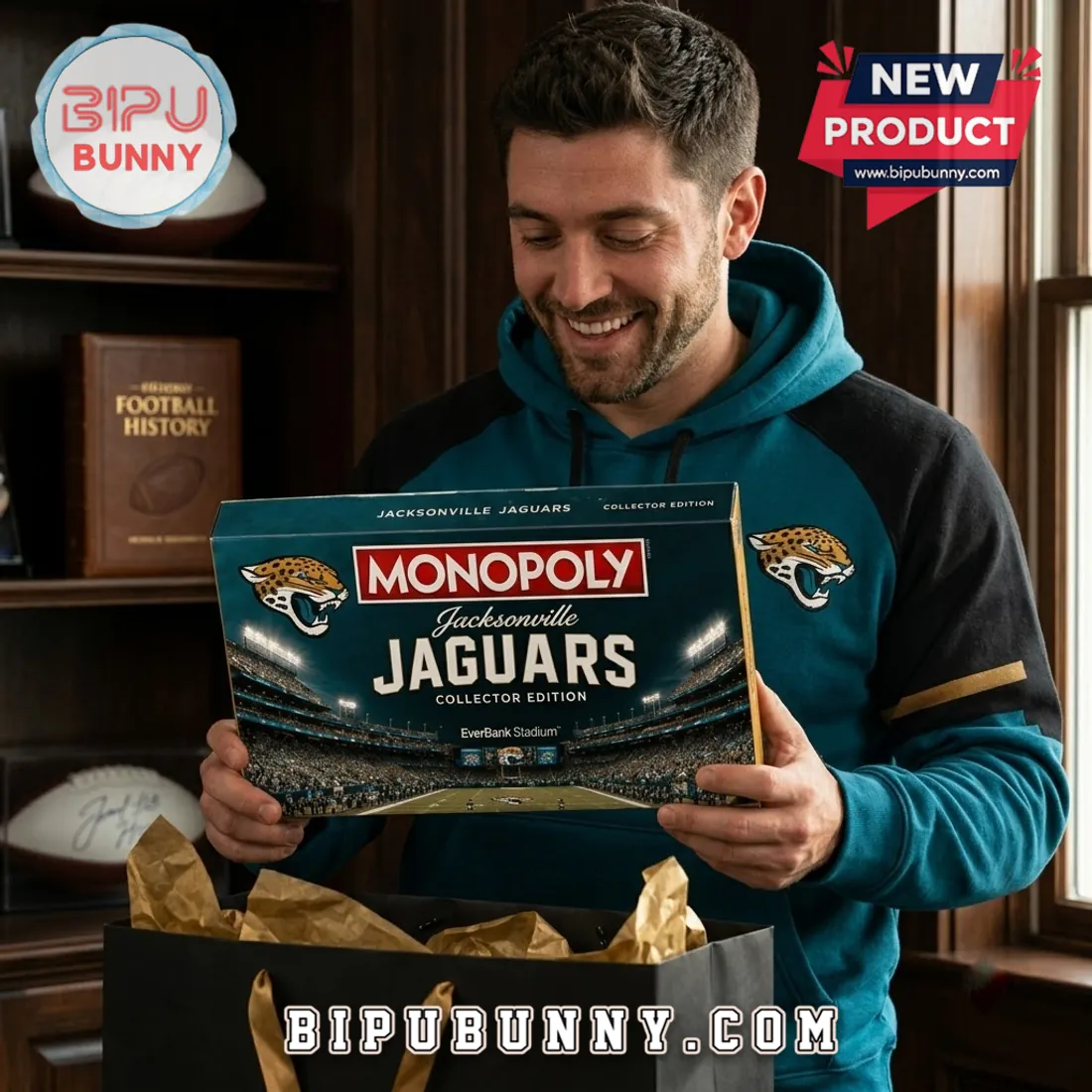 Jacksonville Jaguars Monopoly Collector Edition Board Game Jacksonville Jaguars Monopoly Collector Edition Board Game