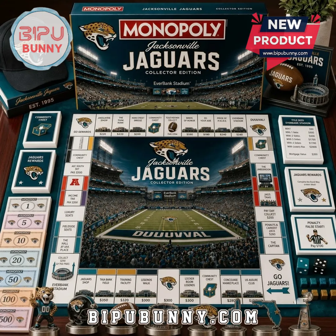 Jacksonville Jaguars NFL Collector Board Game Jacksonville Jaguars NFL Collector Board Game