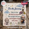Jerry Garcia Dancing Bear metal keychain attached to a sign featuring inspirational text and a Grateful Dead illustration.
