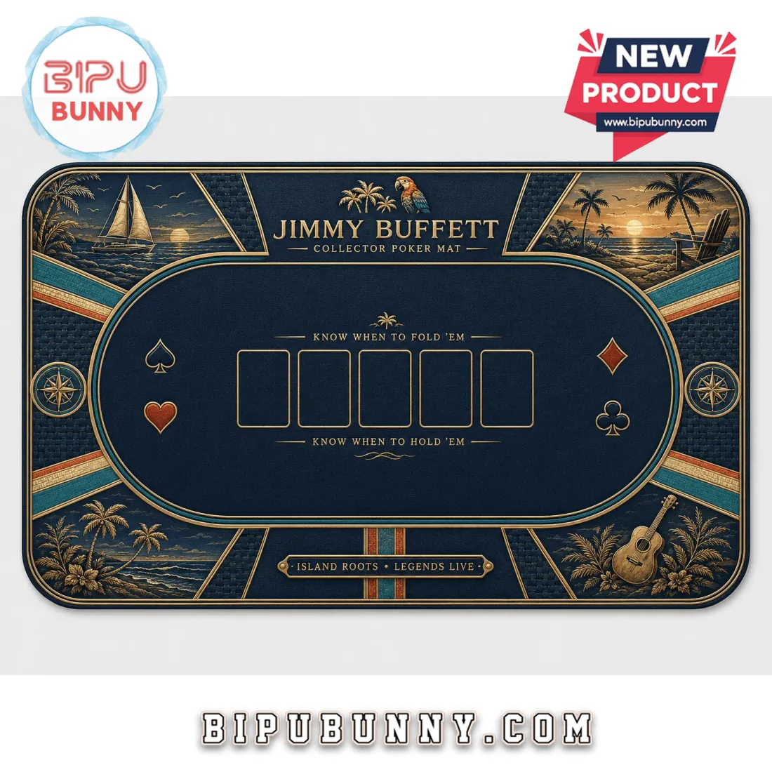 Jimmy Buffett 300-Piece Embossed Poker Set Jimmy Buffett 300-Piece Embossed Poker Set