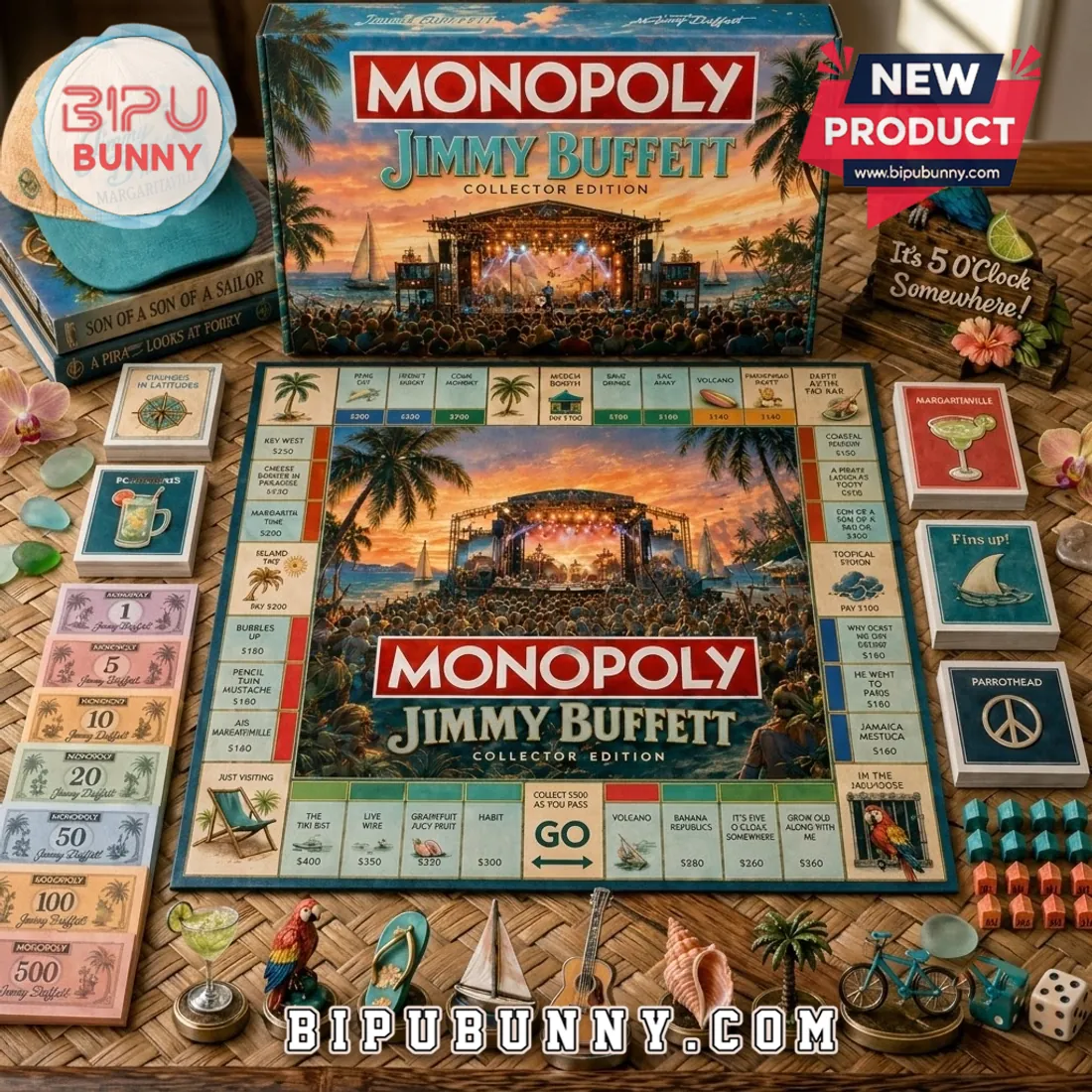 Jimmy Buffett Monopoly Limited Edition Board Game Jimmy Buffett Monopoly Limited Edition Board Game