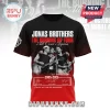 Jonas Brothers The Burning Up Tour Anniversary Shirt featuring a band photo, dates 2005-2026, and band member signatures.