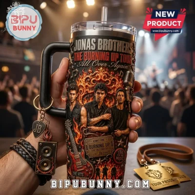 Jonas Brothers The Burning Up Tour Stanley Tumbler 40oz