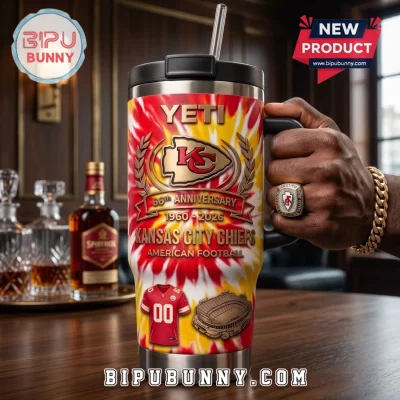 Kansas City Chiefs 66th Anniversary YETI Stanley Tumbler