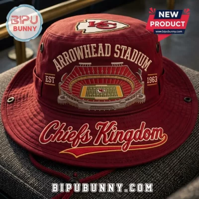 Kansas City Chiefs Arrowhead Stadium Red Boonie Hat Kansas City Chiefs Arrowhead Stadium Red Boonie Hat