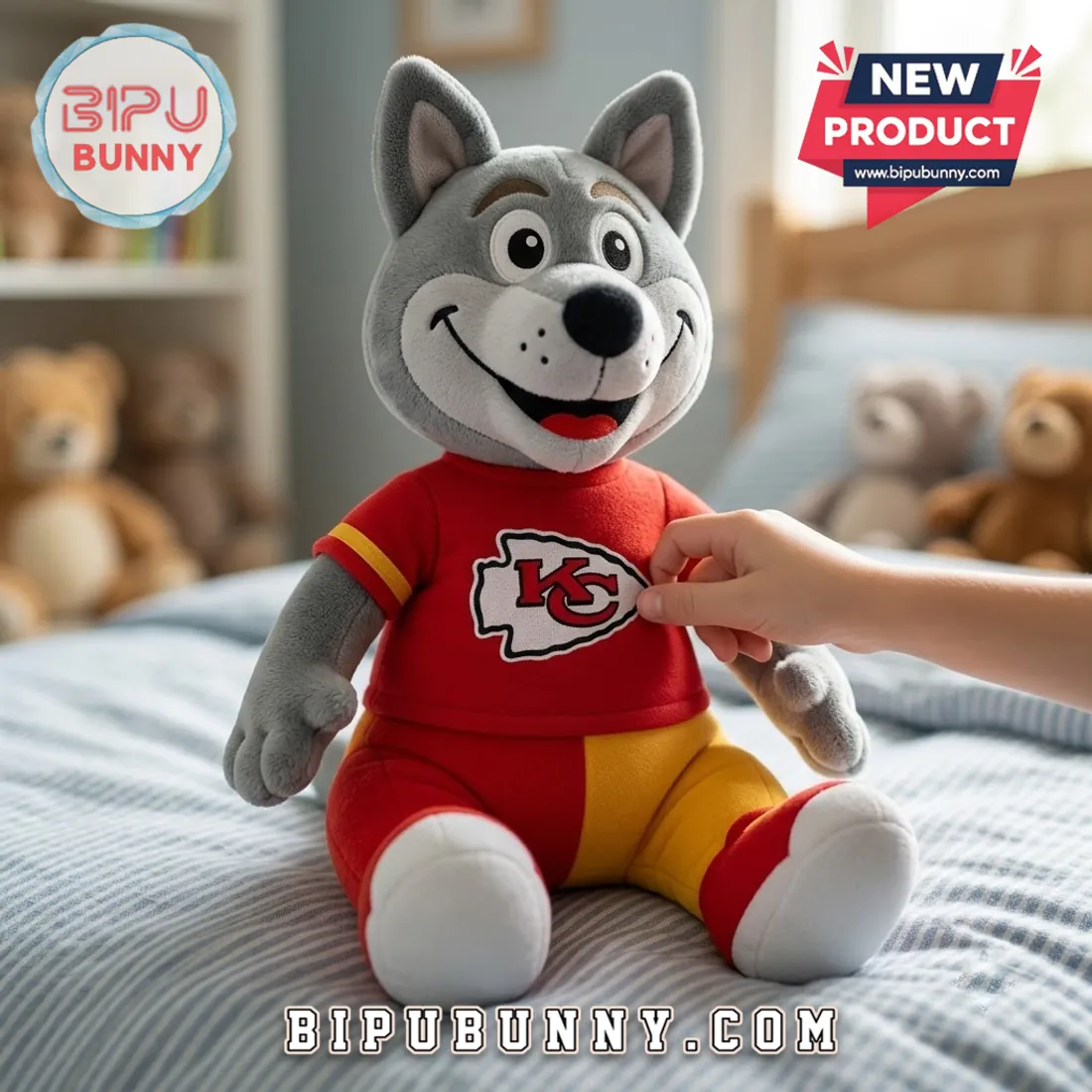 Kansas City Chiefs Wolf Mascot Plush Toy Kansas City Chiefs Wolf Mascot Plush Toy