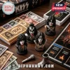 KISS Rock Band Collector Edition Monopoly Board Game featuring sculpted band member busts, custom paper money, and tokens.
