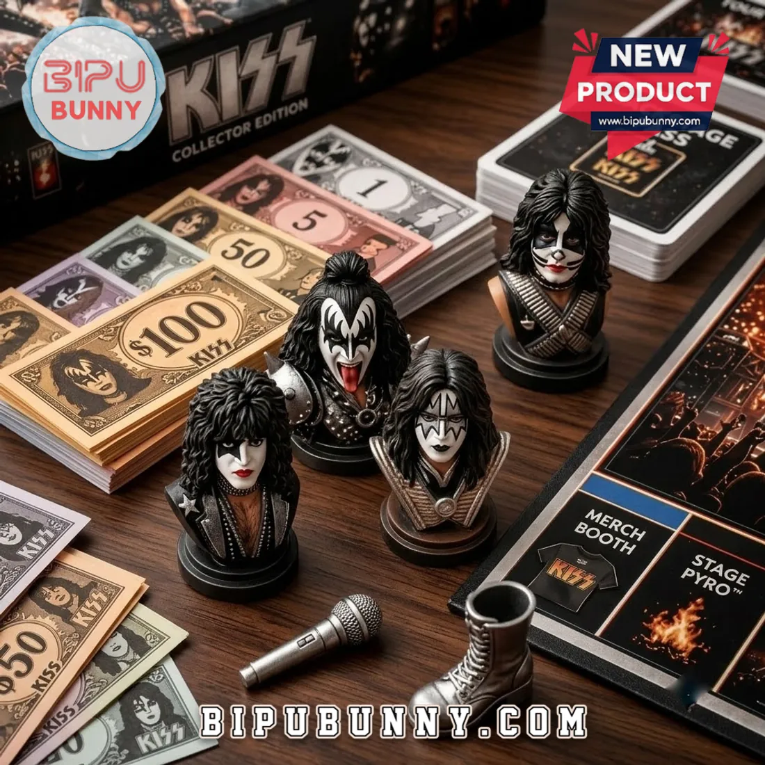 KISS Rock Band Collector Edition Monopoly Board Game KISS Rock Band Collector Edition Monopoly Board Game