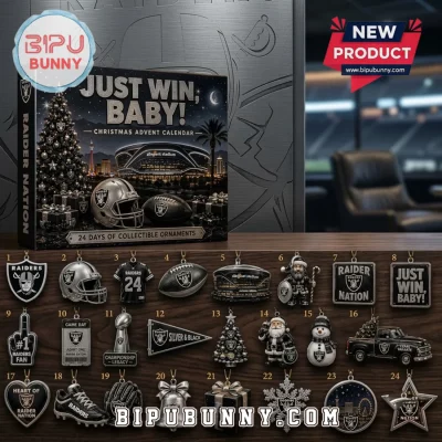 Las Vegas Raiders 24-Piece Ornament Christmas Advent Calendar