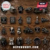 Las Vegas Raiders 24-Piece Ornament Christmas Advent Calendar featuring team-themed miniature figures on wood background.