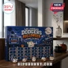 Los Angeles Dodgers Halloween 24-Day Figurine Advent Calendar with blue box, Dodgers-themed ghosts, and numbered compartments.