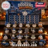Los Angeles Dodgers Halloween 24-Day Figurine Advent Calendar featuring miniature ghosts in team hats and spooky costumes.