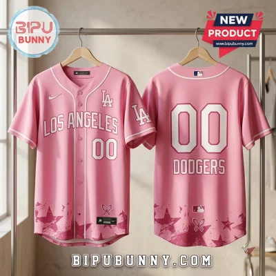 Los Angeles Dodgers x Breast Health Awareness Pink Baseball Jersey