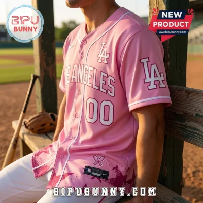Los Angeles Dodgers x Breast Health Awareness Pink Baseball Jersey