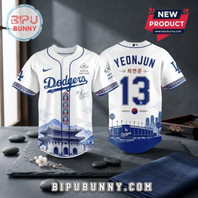 Los Angeles Dodgers Yeonjun Korean Heritage Baseball Jersey