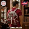 Loungefly Alabama Crimson Tide Elephant Leather Backpack features team colors, Bryant-Denny Stadium graphic, and plush charm.