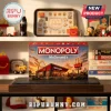 McDonalds Monopoly Fast Food Board Game box featuring a restaurant graphic, red and yellow branding on a dark shelf display.