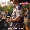 Melbourne Storm Purple Pride Hawaiian shirt featuring graphics of an elderly man, palm trees, and loyalty slogans.