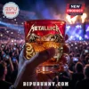 Metallica 45th Anniversary Edition Whiskey Glass held in hand with embossed snake, skull, and puppet master imagery.