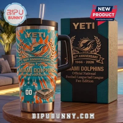 Miami Dolphins 60th Anniversary YETI Tumbler