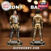 Michael Jackson Golden Era Dangerous Tour Vinyl Figure showing front and back views with metallic gold and black stage gear.