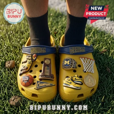 Michigan Wolverines 2026 National Champions Crocs With Charms