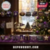 Minnesota Vikings 24-Day Christmas Ornament Advent Calendar featuring purple and gold team themed miniature holiday decor.