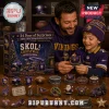 Minnesota Vikings 24-Day Christmas Ornament Advent Calendar featuring purple and gold team themed miniature decorations.