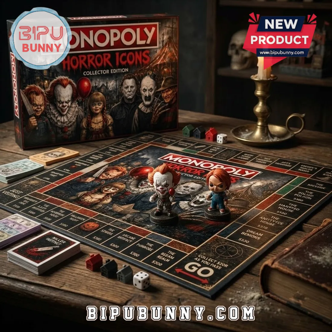 Monopoly Horror Icons Slasher Halloween Board Game Monopoly Horror Icons Slasher Halloween Board Game