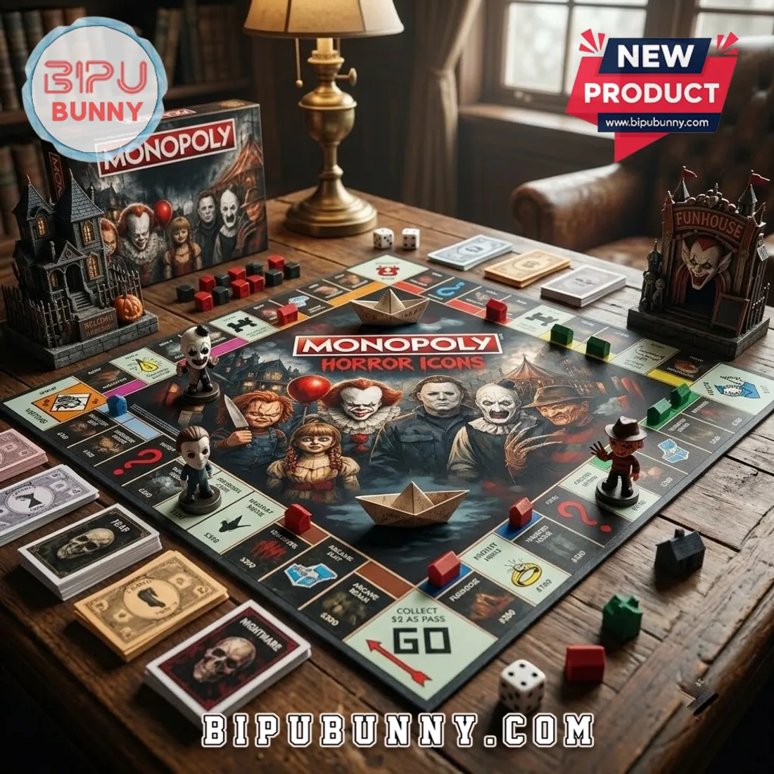 Monopoly Horror Icons Slasher Halloween Board Game Monopoly Horror Icons Slasher Halloween Board Game