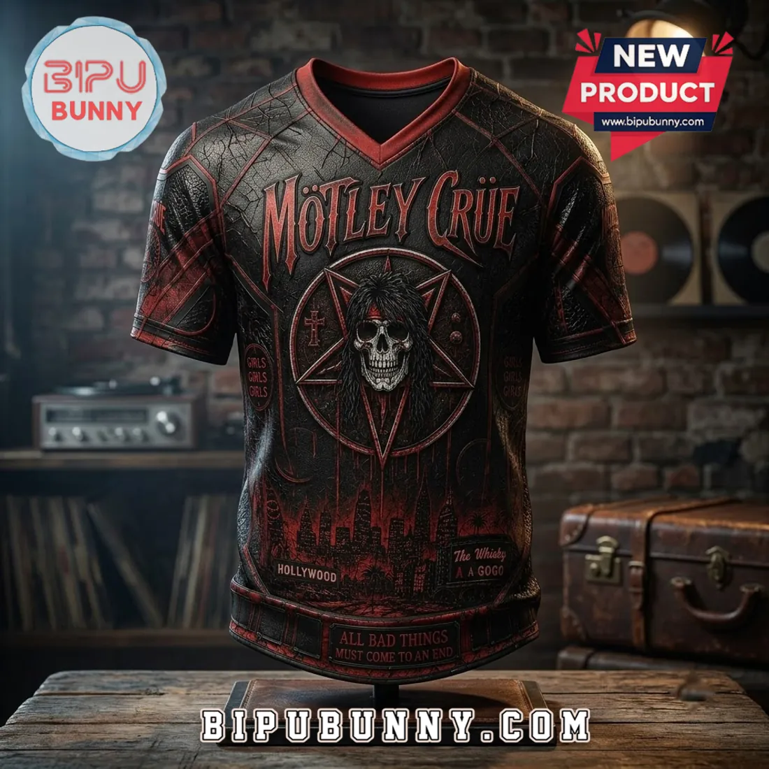 Motley Crue Skull Pentagram Limited Edition Shirt Motley Crue Skull Pentagram Limited Edition Shirt