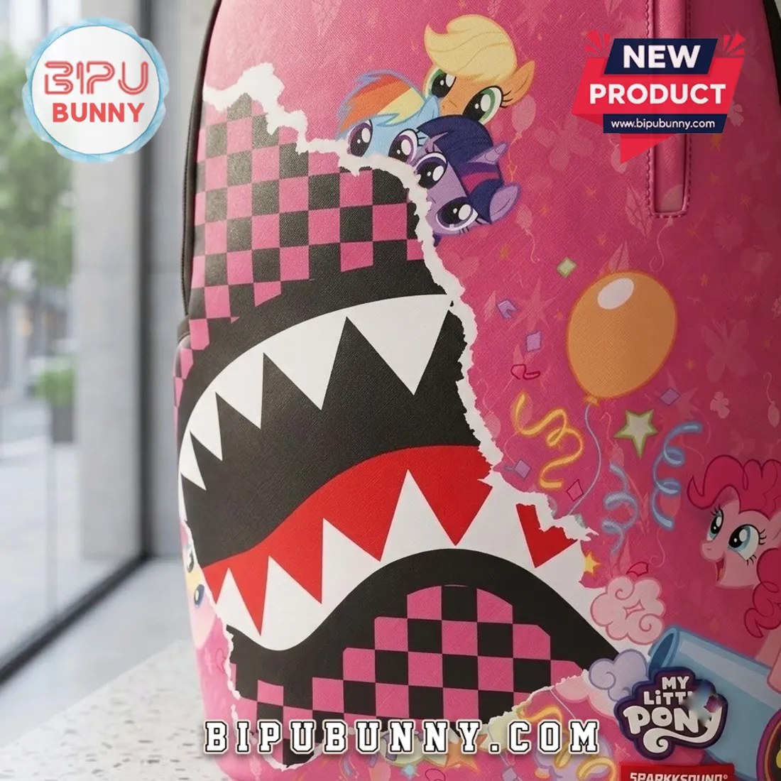 My Little Pony Sprayground Shark Mouth Party Backpack My Little Pony Sprayground Shark Mouth Party Backpack
