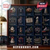 New England Patriots Do Your Job Christmas Advent Calendar featuring numbered compartments with team-themed ornaments.