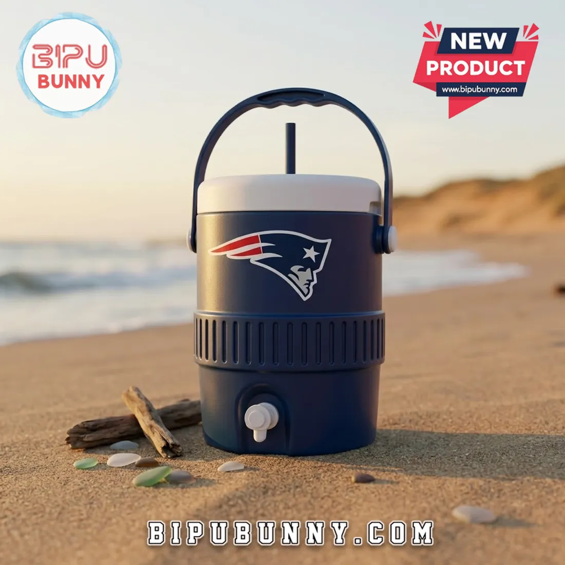 New England Patriots Plastic Souvenir Cooler Cup New England Patriots Plastic Souvenir Cooler Cup