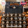 New York Yankees Halloween Miniature Ghost Advent Calendar 2026 featuring 24 numbered cubbies and themed sports figures.