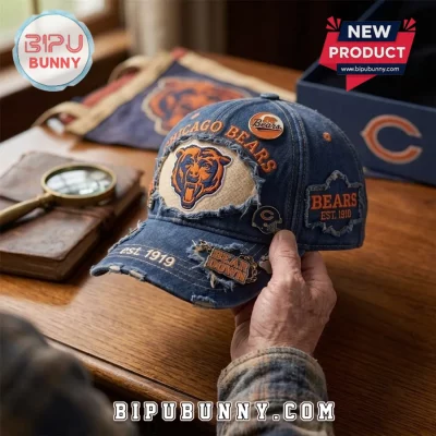 NFL Chicago Bears Distressed Denim Baseball Cap