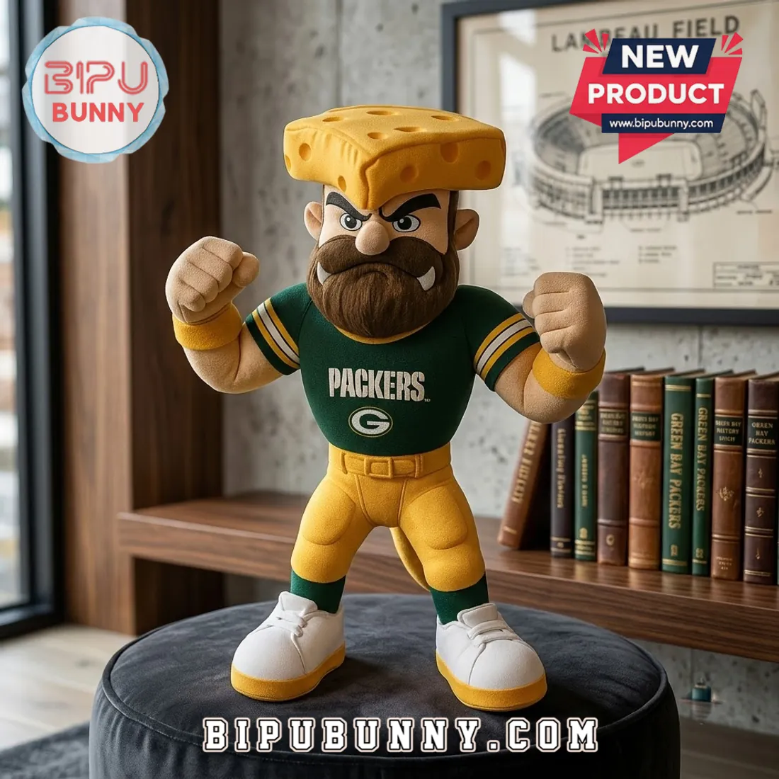 NFL Green Bay Packers Mascot Plush Doll NFL Green Bay Packers Mascot Plush Doll