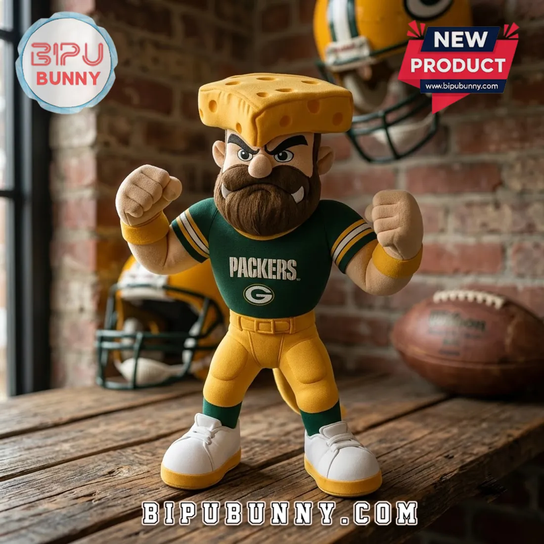 NFL Green Bay Packers Mascot Plush Doll NFL Green Bay Packers Mascot Plush Doll