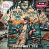 NFL Miami Dolphins Beach Hawaiian shirt featuring sunset graphics, palm trees, and text reading Fins For Life.