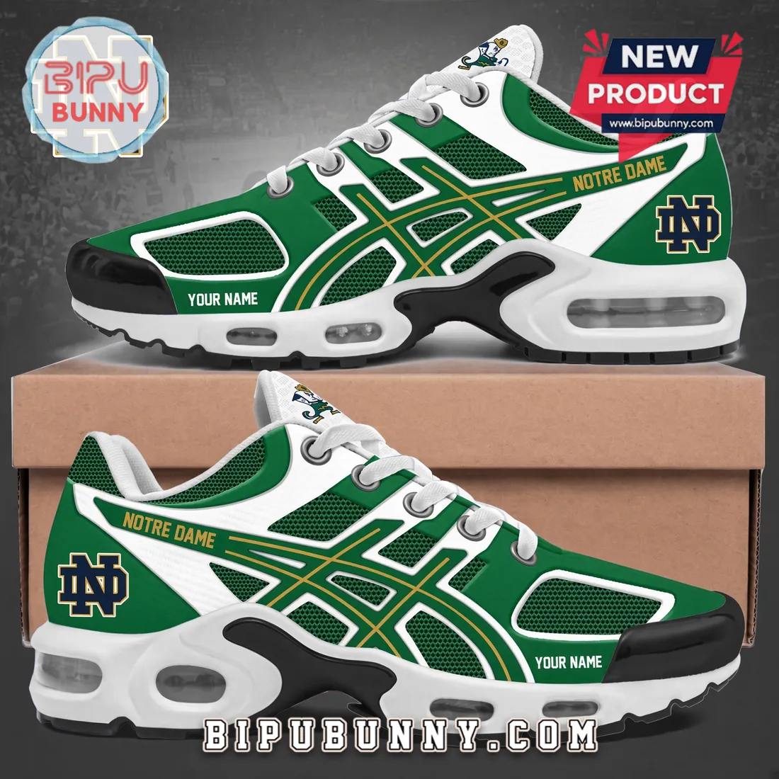 Notre Dame Fighting Irish Green Air Max Plus Sneakers Notre Dame Fighting Irish Green Air Max Plus Sneakers