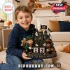 Notre Dame Fighting Irish Halloween Countdown Calendar featuring a leprechaun, spooky castle, and number blocks.