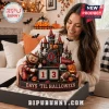 Ohio State Buckeyes Halloween Haunted Castle Countdown Calendar featuring Brutus Buckeye, ghosts, and a football helmet.