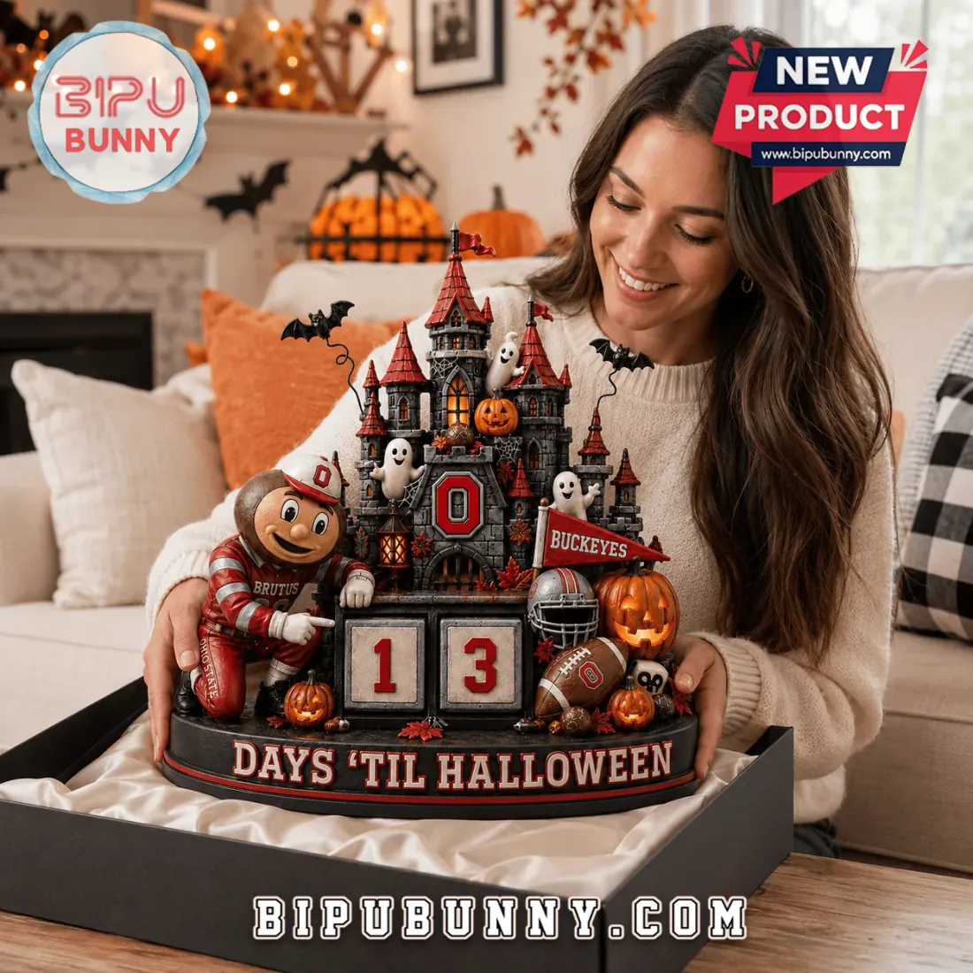 Ohio State Buckeyes Halloween Haunted Castle Countdown Calendar Ohio State Buckeyes Halloween Haunted Castle Countdown Calendar