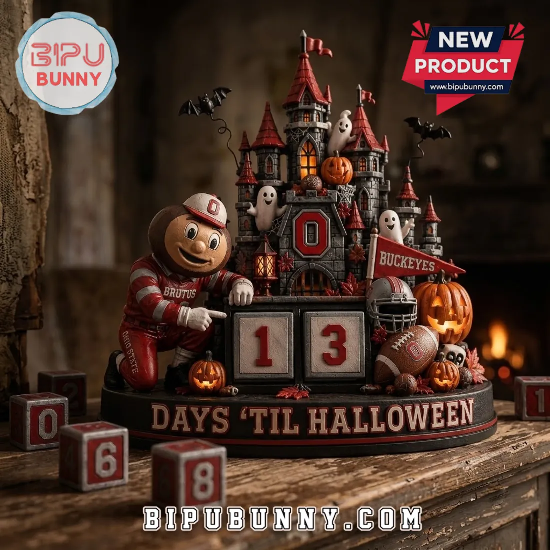 Ohio State Buckeyes Halloween Haunted Castle Countdown Calendar Ohio State Buckeyes Halloween Haunted Castle Countdown Calendar