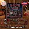 Ohio State Buckeyes NCAA Christmas Advent Calendar 2026 featuring a football stadium illustration and 24 holiday ornaments.